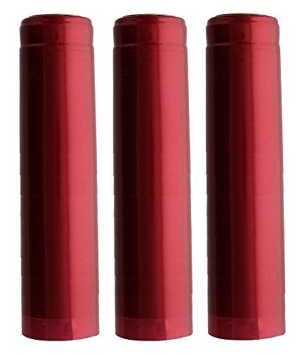 1 X Metallic Ruby Red PVC Shrink Capsules-30 Per Bag
