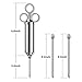 Marinade Meat Injector Kit with 2-Oz Stainless Steel Seasoning Injector + 3 Marinade Needles + 5 Extra O-rings - Flavor Injector Cooking Food Syringe Set for BBQ Turkey Poultry by CaCaCook
