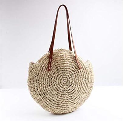 raffia circle bag