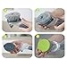 Dish Brush with Handle, JEHONN Dish Scrubber with Soap Dispenser Kitchen Brush for Pot Pan Sink and 2 Sponge Refill