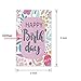 WRAPAHOLIC Gift Tags with String - 54PCS Birthday Paper Tags with Glitter Celebrating Candles, Balloons Pattern Design for Birthday, Party Favors, Baby Shower