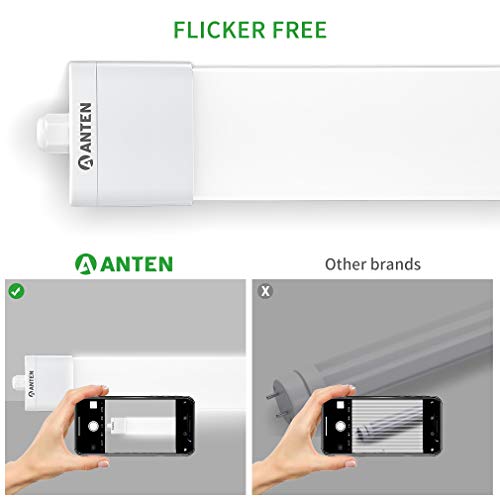 Anten LED Wannenleuchte Feuchtraumleuchte 45W 150CM Klassisches Design mit 4500LM in Kaltweiß 6000K, LED Kellerleuchte… – Bild 4