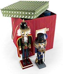 Santa's Bags Decorated Collectible Storage Box with Cardboard Dividers- Polka Dot