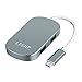 LESHP USB C Hub, Portable 5 in 1 Type C Multi-Port Hub, USB C 3.1 Adapter with Type C Charging Port, 4K HDMI, 3 USB 3.0 for Apple MacBook Pro 2016/2017 and Google Chromebook Efficient Safe (Gray)