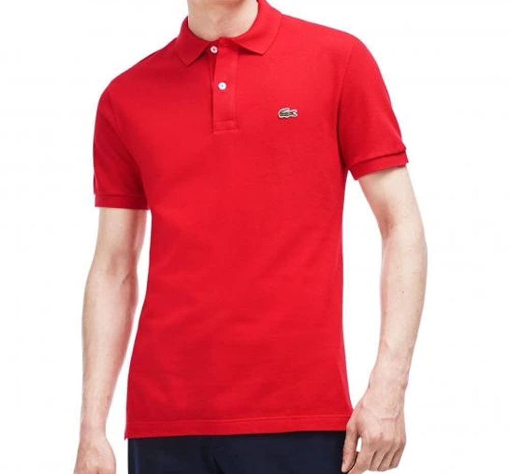 Lacoste Men’s Slim Fit L.12.12 Piqué Polo Shirt, Redcurrant, 4X-Large