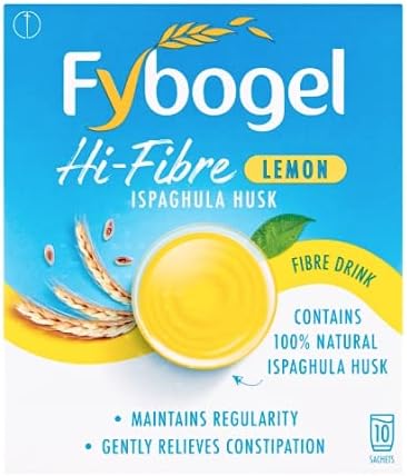 Fybogel Hi-Fibre Lemon Natural Fibre Drink 4 x 10 Sachets