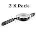 3 Feet Retractable Multi Phone Charger Adapter, Durable 3 in 1 Lightning, Micro USB, Type C Charging Cable, 3 Pack for Fast Sync Charge Apple iPhone X/8/7 Plus, Universal to Samsung Android (Black)