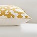 HWY 50 Mustard Yellow Decorative Throw Pillow Covers 18x18 Inch (1 Piece), Embroidered Cotton Farmhouse Cushion Cover Pillow Case for Sofa Couch Living Room Bed, Geometric