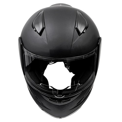 KOI DOT Motorcycle Helmet Full Face Sportbike KOI Matte Black w/ Clear