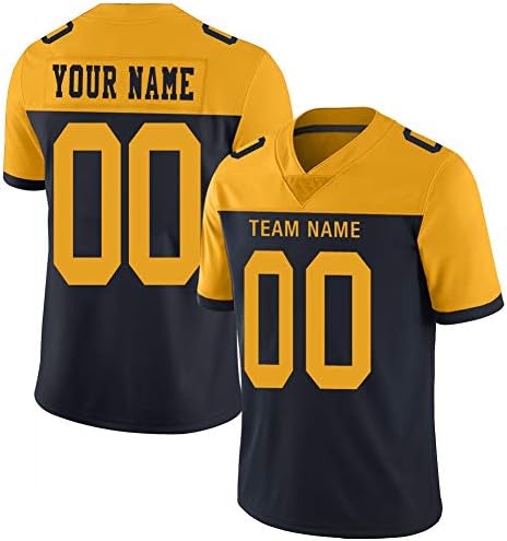Custom Blue Football Jersey Mesh Design Your OWN Names and Numbers for Men/Women/Youth
