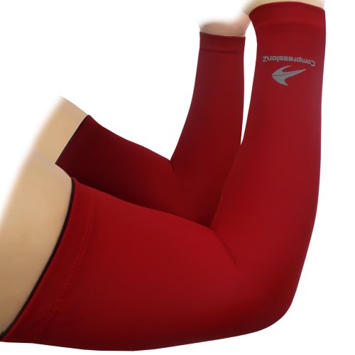 Buy Arm Sleeves (1 Pair/MaroonS) Compression Men, Women & Youth