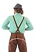 Oktoberfest German Bavarian Lederhosen Costume Pants (36)