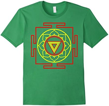 Men's Kali Yantra T Shirt Art Form Meditation tee XL Grass