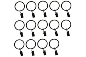 TEJATAN Curtain Rings (14, Black)