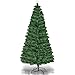 Goplus Pre-Lit Artificial Christmas Tree 8 Flash Modes Optical Fiber w/ 225 Multicolored LED Lights and Metal Stand (7ft)