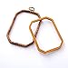 Embroidery Hoops Cross Stitch Hoop Ring Imitated Wood Circle Set Display Frame For Art Craft Handy Sewing and Hanging 2 Pcs 4.3by5.9inch