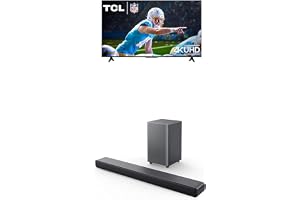 TCL 50-Inch Class S5 UHD 4K LED Smart TV with Fire TV (50S551F, 2024 Model) S55H S Class 2.1 Channel Sound Bar with Dolby Atmos