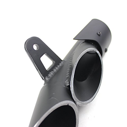MGOD 38-51 mm Universal Motorcycle Exhaust Pipe Dual Tail Outlet Pipe Slip On Dirt Street Bike Motorcycle