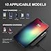 Wofalodata Qi Charging Pad Stand, 2 in 1 Fast Wireless Charger for Samsung Galaxy S8/S8 Plus/Note 8/S7/S7 Edge/S6 Edge+/Note 5,Stardard charge for iPhone X/10/8/8 Plus/LG G6/G5/Google Nexus 4/5/6
