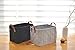 Collapsible Storage Basket Bins, Foldable Handmade Rectangular Felt Fabric Storage Box Cubes Containers with Handles- Large Organizer For Nursery Toys,Kids Room,Towels,Clothes, Grey （16