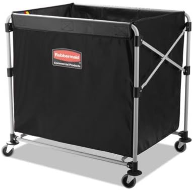 Collapsible X-Cart, Black/Silver, Steel, 8 Bushel Cart