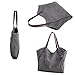 Sanxiner Women's Casual Canvas Tote Bags Shoulder Handbag Travel Bag (Gray)