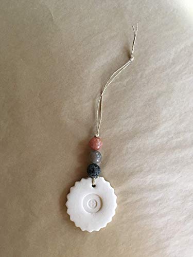 Earth Element Essential Oil Diffuser Astronomy Ornament with Sunstone Moonstone Lava Stones