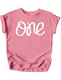 One 1st Birthday Shirt for Baby Girls First Birthday OutfitMauve Shirt