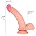 Vibrating Realistic Dildo - Curved Suction Cup Vibe - 3 Speed G-Spot Stimulator