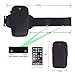August Sport Running Arm Bag Holder for iPhone 7 6Plus 5 Samsung S8 7,Double Pouch Armband Phone Holder for Running Walking Hiking Biking Gym