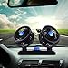 12V Electric Car Fan 360 Degree Rotatable 2 Speed Dual Head Car Auto Cooling Air Circulator Fan for Van SUV RV Boat Auto Vehicles