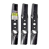 Maxpower 561557B 3-Blade Set for 54' Cut MTD/Cub Cadet/Troy-Bilt Replaces 942-05056a, 742-05056, 742-05056a, Black