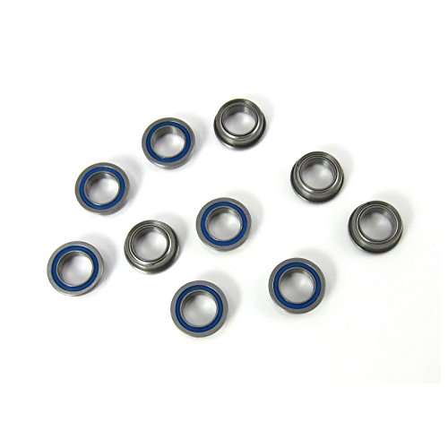 1/4x3/8x1/8 Flanged Precision Ball Bearings ABEC 5 Hybrid Seals (10)