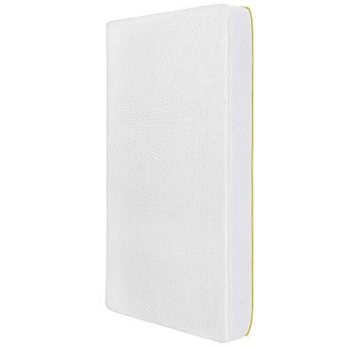 dream on me breathable orthopedic firm foam crib mattress in white