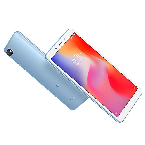 Xiaomi Redmi 6A Smartphones 5.45 Pantalla Full HD 2GB RAM + 16GB ROM Procesador Quad-Core de 12 NM, 5MP Delantero y 13MP camara Trasera, Doble Ranura para Tarjeta SIM + MicroSD (Azul)