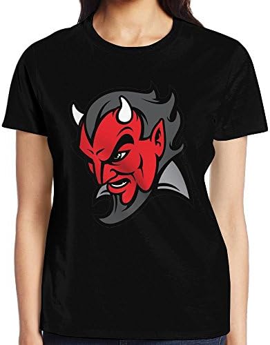 Women's Demon Short Sleeve T-Shirts Round Neck Lady Shirt