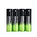 4X 5800mAh Li-ion 18650 3.7V Rechargeable Battery + 2X Smart Charger
