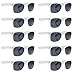 SCLM Wayfarer 80's Style Sunglasses 10 Bulk Pack Lot Neon Color Party Glasses (White 10 Pack)