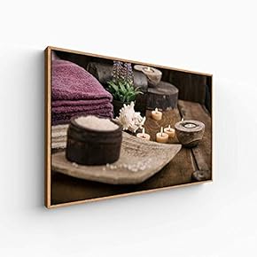 Floating Framed Canvas Wall Art for Living Room, Bedroom Spa Theme Canvas Prints for Home Decoration Ready to Hang - 16x24 inches