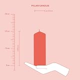 Bolsius Pillar Candles White 4-Pack 20 x 7 cm Unscented 75h Burn Time view 6