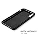 Luvvitt Gabbana Wallet Case with Fabric for iPhone XS / X - Black / Carbon Fiber