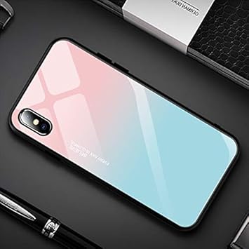Cubierta de la Caja Trasera de Vidrio Duro para iPhone 6 6S 7 8 Plus Hoja