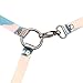 TiaoBug Women's Vinyl PVC Punk Style Rainbow Harness Adjustable Cage Waist Belt Straps