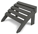 POLYWOOD OT53GY Classic Folding Ottoman, Slate Grey