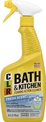 Clr Bath And Kitchen Cleaner Fresh Scent Spray Bottle 26 Ounce