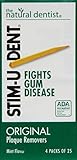 Stim-U-Dent Plaque Removers, Mint Flavor 4 - 25 packs [100 picks] (Pack of 10)