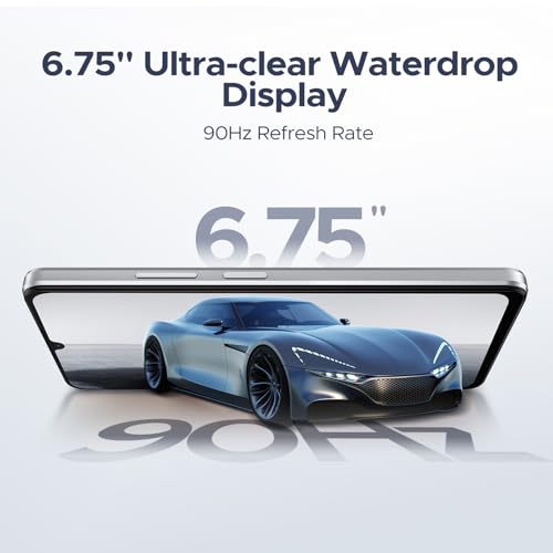 DOOGEESmart Note 58 Mobile Phones Android 16 Smartphone, 6.75" HD+ 90Hz Display, 6250mAh Android Phones, 32GB(8GB RAM)+128GB+2TB SIM Free Mobile Phone, Face ID, Widevine L1, 5G WiFi/Dual SIM/NFC/OTG