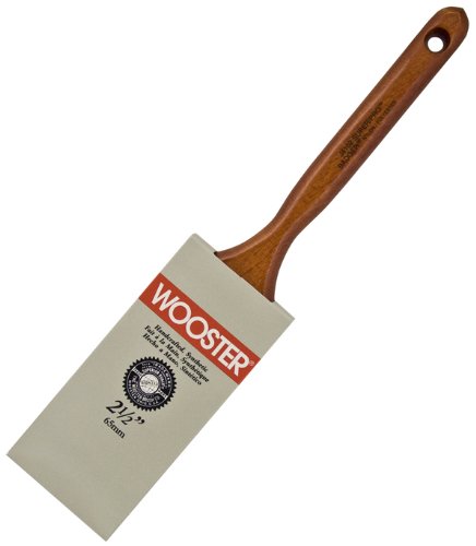 Wooster 912-0J41020024 Brush J4102-2-1/2 Super/Pro Badger Flat Sash Paintbrush, 2-1/2-Inch, 2.5 Inch, Gold