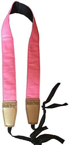 Koala Cam - Premium Soft DSLR Camera Neck &amp; Shoulder Strap - For Sony Canon Nikon Pentax - Beautiful Cotton - Fits All Brands (pink)