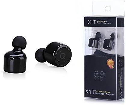 Wireless Bluetooth Earphone Mini Invisible Truly V4.2 Stereo Surround Sound Earphones X1T With Microphone For iPhone, Samsung, Android, IOS (Black)